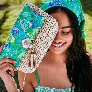 Lilly Pulitzer Clutch with Matching Key Chain. NWT.